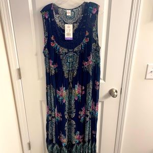Summer Maxi Dress, Multicolor, XXL